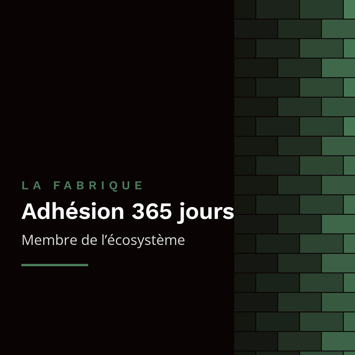 Adhésion à La Fabrique